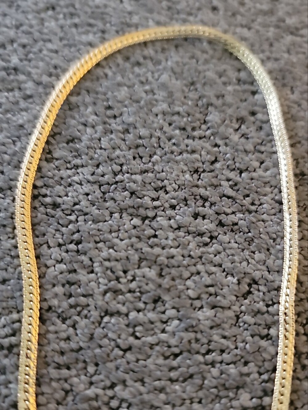 Elegant Gold-Tone Sterling-Silver Women's Chain Necklace - Picture 3 of 4